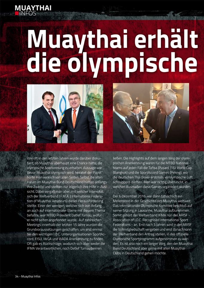 Olympische Anerkennung für Muaythai